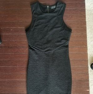 Topshop black tight dress